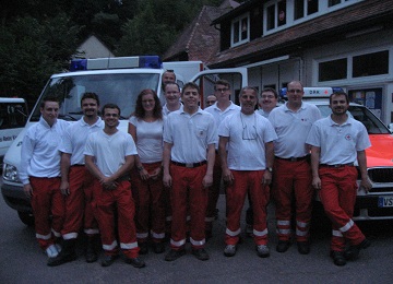 Gruppenfoto des DRK-Ortsvereins Niederschmalkalden in Thüringen
